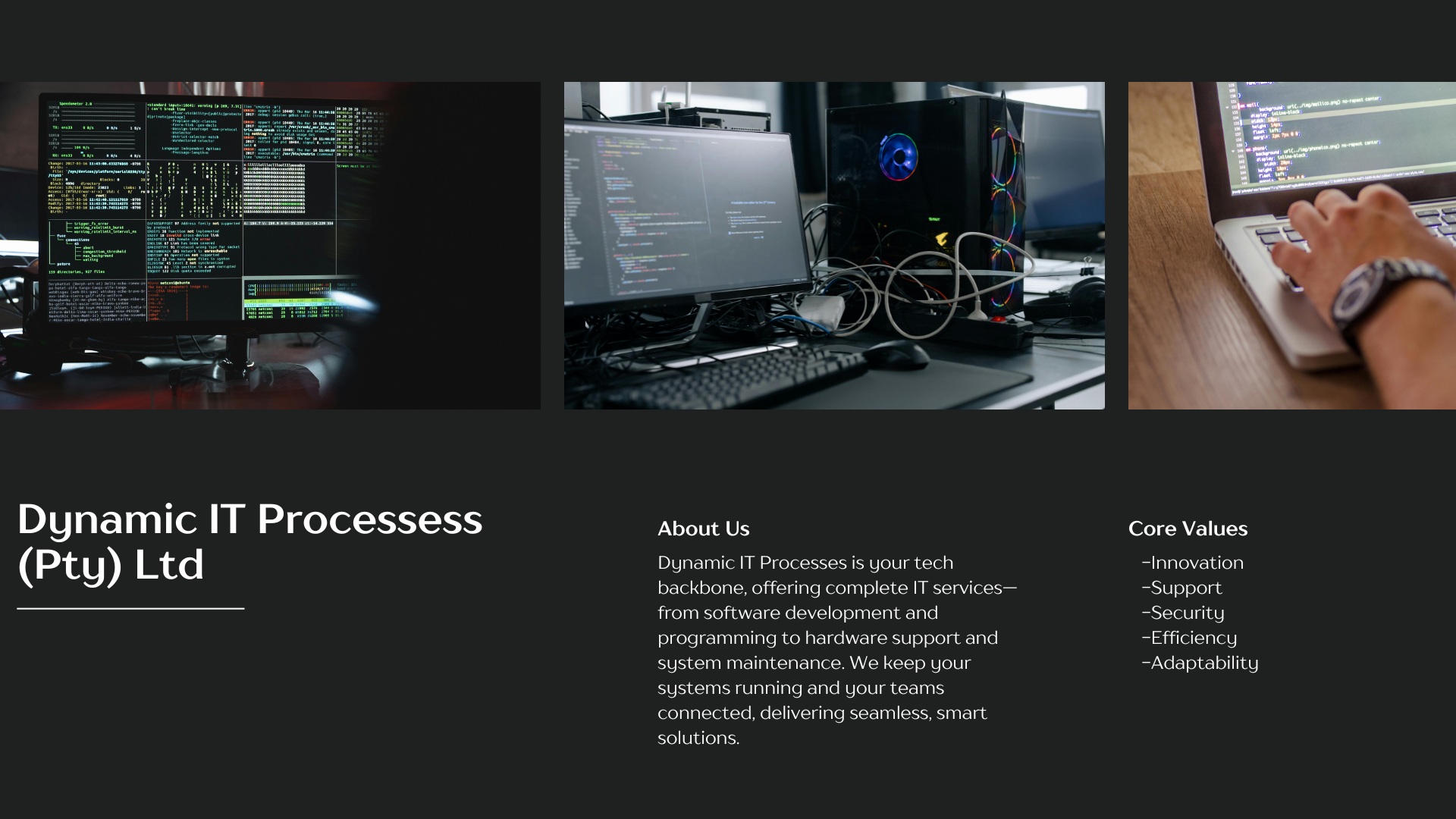 Dynamic IT Processess Dynamic IT Processess